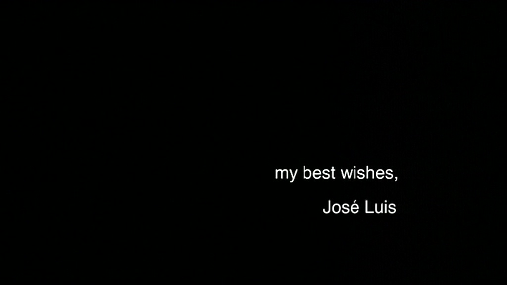 A Letter to Jonas Mekas no.1 (8 November 2009, José Luis Guérin)