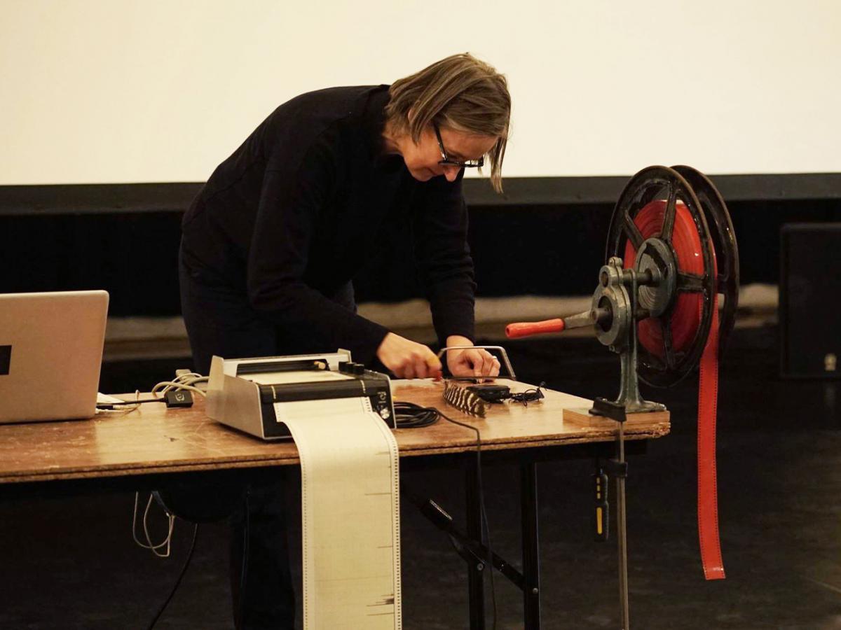 Hilde D’Haeyere, performance during the previous Visite Film Festival