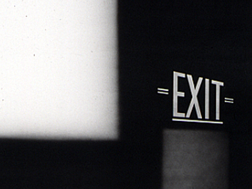 Ed Ruscha, Exit, 1990.