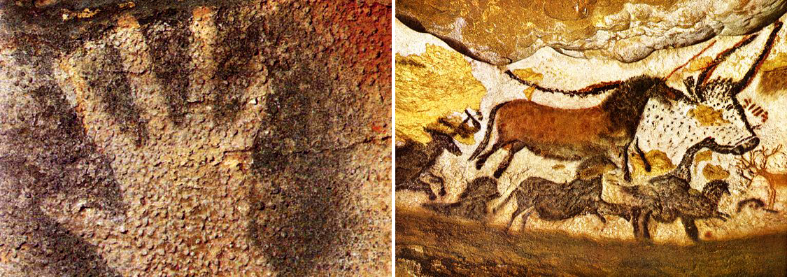 (1) & (2) Grotten van Lascaux