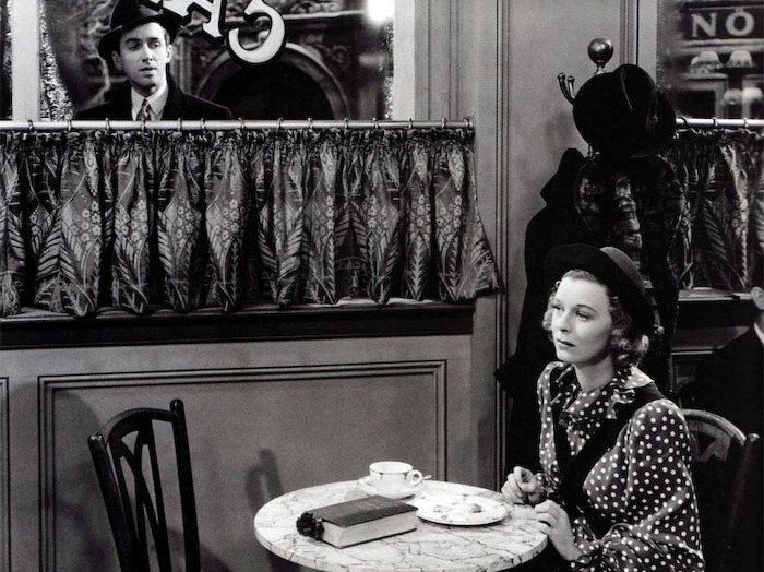 Klara (Margaret Sullavan) and Alfred (James Stewart)